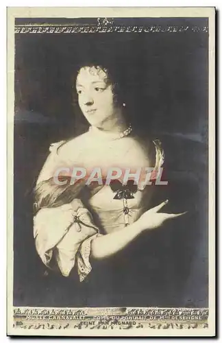 Cartes postales Musee Carnavalet Comte Du Portrait De Mme de Sevigne