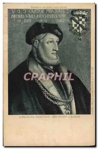 Cartes postales Cristoph v Baden Karlsruhe