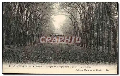 Cartes postales Comiegne Le Chateau Koique De Musique Dans Le Parc