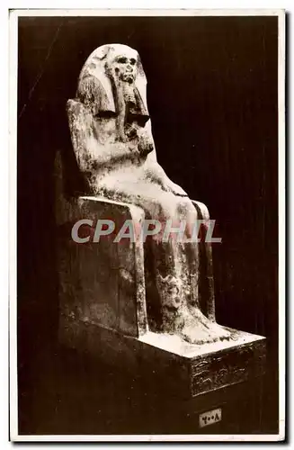 Ansichtskarte AK Limestone Statue Of King Zoser Egypt Egypte