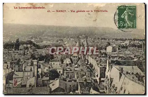 Cartes postales La Lorraine Illustree Nancy Vue Generale Sur La Ville Vieille
