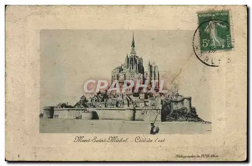 Cartes postales Mont Saint Michel Pecheur Peche