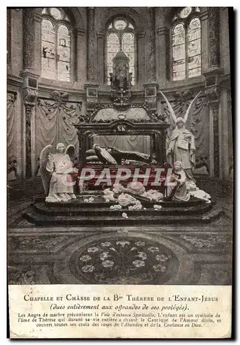 Cartes postales Chapelle Et chasse De La Therese De L'Enfant Jesus