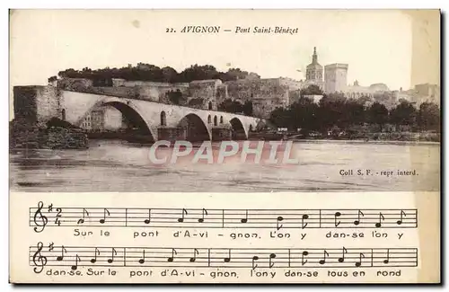 Cartes postales Avignon Pont Saint Benezet