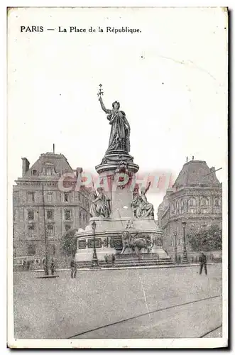 Cartes postales Paris La Place De La Republique