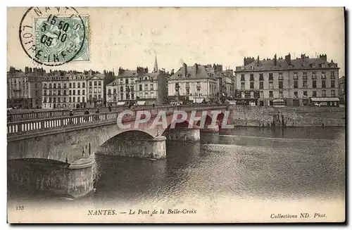 Ansichtskarte AK Nantes Le Pont De La Belle Croix