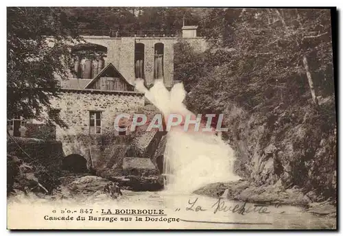 Cartes postales La Bourboule Cascade Du Barrage Sur La Dordogne