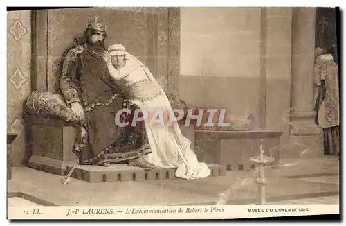 Cartes postales Laurens L&#39Excommunication De Robert Le Pieux Musee Du Luxembourg