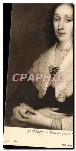 Cartes postales Janssens Portrait Of Cornelia Remoens The national Gallery London