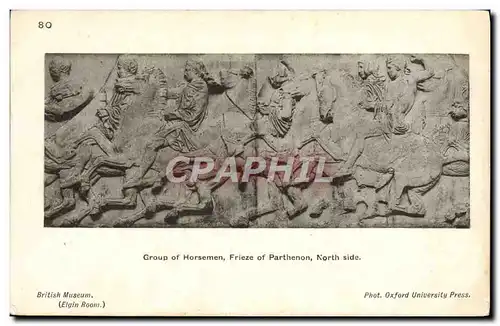 Cartes postales Group Of Horseman Frieze Of Parthenon North Side British Museum London