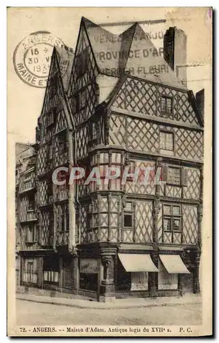 Cartes postales Angers Maison d&#39Adam antique Logis Du 17eme