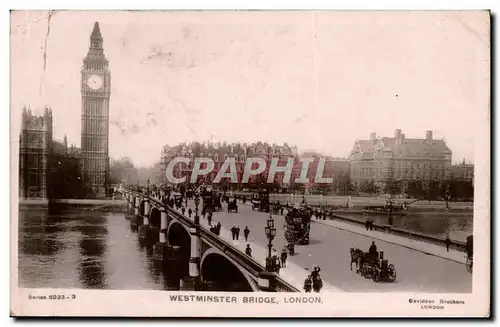 Cartes postales Westminster Bridge London