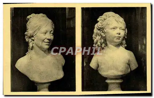 Cartes postales Houdon Buste De Mme Houdon Sabine Houdon a cinq ans Paris Musee Du Louvre