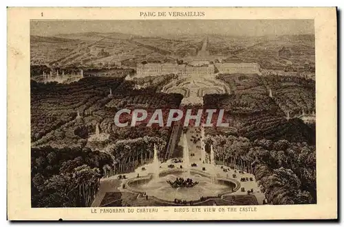 Cartes postales Parc De Versailles Le Panorama Du Chateau