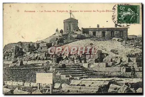 Cartes postales Auvergne Les Ruines Du Temple De Mercure Au Sommet Du Puy De Dome