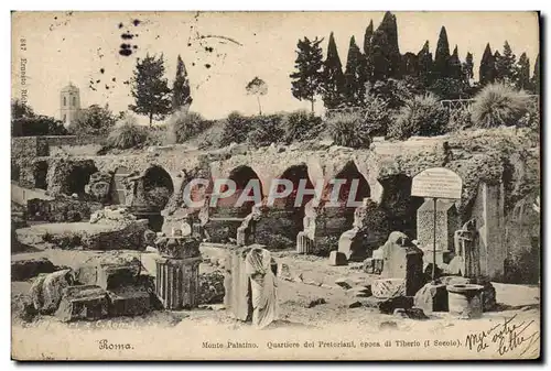 Cartes postales Roma Monte Palatino Quartiere Dei Pretoriani epoca di Tirberio