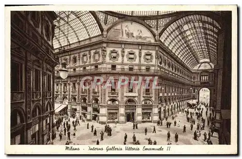 Cartes postales Milano Interno Galleria Vittario Emamuele II