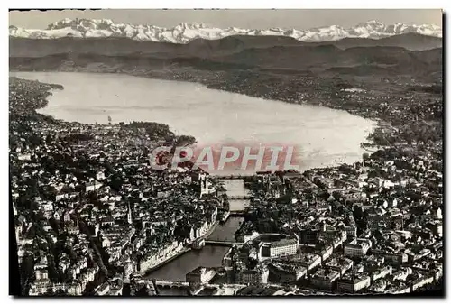 Cartes postales moderne Zurich Die Innere Stadt Vam Flugzeug Aus