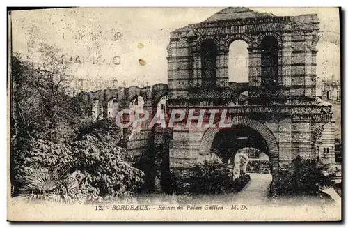 Cartes postales Bordeaux Ruines Du Palais Gallien