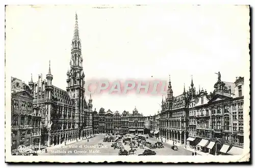 Ansichtskarte AK Bruxelles Hotel De Ville Et Grand Place