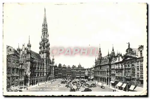 Cartes postales Bruxelles Hotel De Ville Et Grand Place