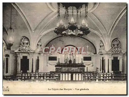 Cartes postales La Crypte Des Martyrs Vue Generale