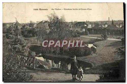 Cartes postales Rennes Au Thabor Nouveau Jardin Et Cours Enfants