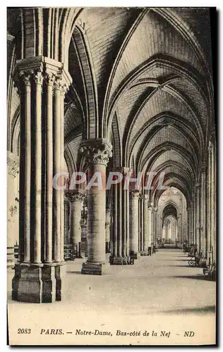 Cartes postales Paris Notre Dame Bas Cote De La nef