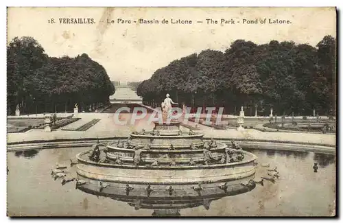 Cartes postales Versailles Le Parc Bassin De Latone