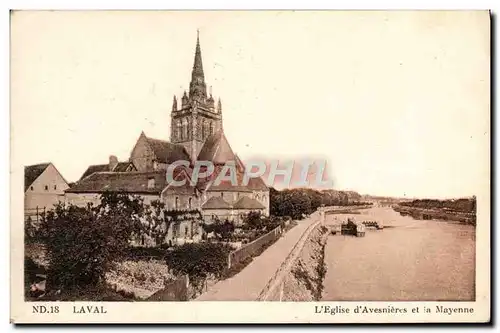 Cartes postales Laval L&#39Eglise D(Avesnieres Et In Mayenne