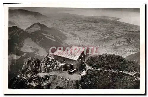 Cartes postales Les Monts Du Chablais Refuge De La Dent D&#39Oche Et Vue Sur Le Lac Leman