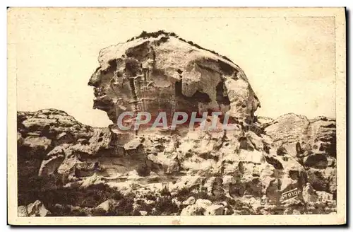 Cartes postales Les Baux Rochers Monolithe A L&#39Entree Du Val D&#39Enfer