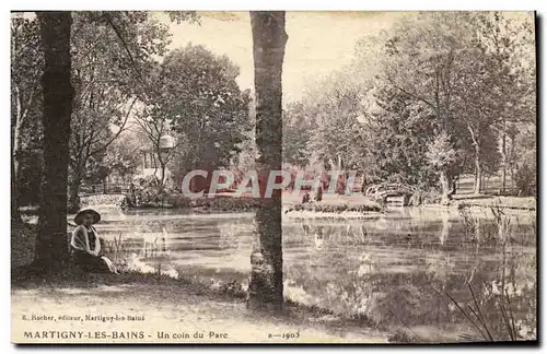 Cartes postales Martigny Les Bains Un Coin Du Parc