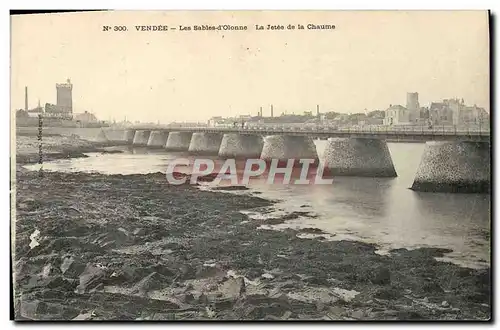 Ansichtskarte AK Vendee Les Sables D&#39Olonne La Jetee De La Chaume