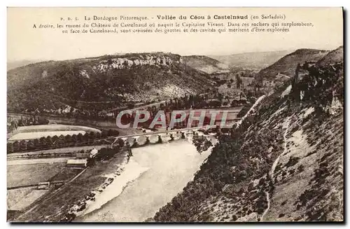 Cartes postales La Dordogne Pittoresque Vallee Du Ceou A Castelnaud