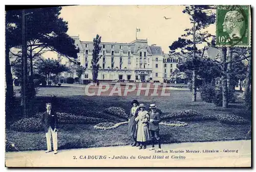 Cartes postales Cabourg Jardins Du Grand Hotel Et Casino