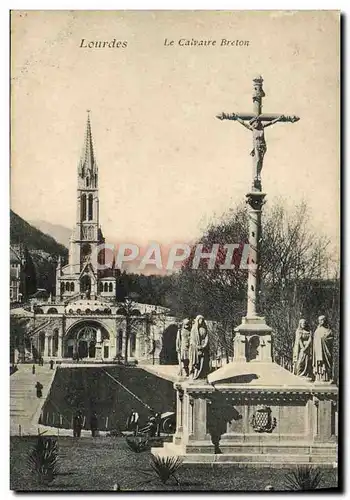 Cartes postales Lourdes Le calvaire Breton