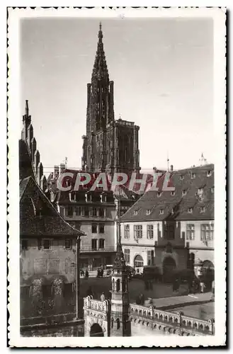 Cartes postales moderne Strasbourg Pant Du Corbeau Et La Cathedrale