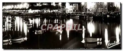 Cartes postales moderne La Cote D&#39Amour Le Pouliguen Le port La nuit