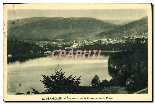 Cartes postales Gerardmer Panorma Pris De I'Observatoire Du Pheny