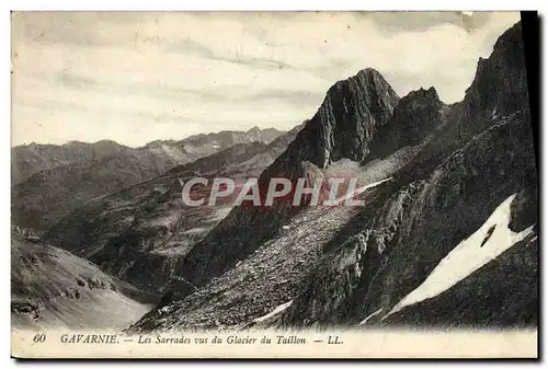 Ansichtskarte AK Gavarnie Les Sarrades Vus Du Glacier Du Taillon