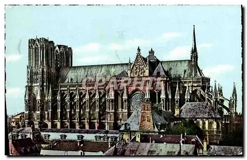 Cartes postales moderne Reims La Cathedrale Vue Laterale Cote Sud