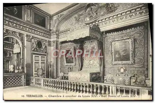 Cartes postales Versailles Chambre A Coucher De Louis XIV