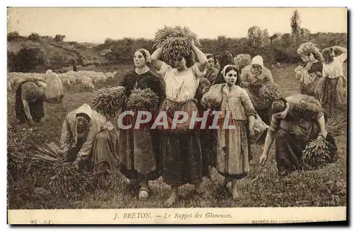 Ansichtskarte AK Breton Le Rappel Des Glaneuses Musee du Luxembourg Paris