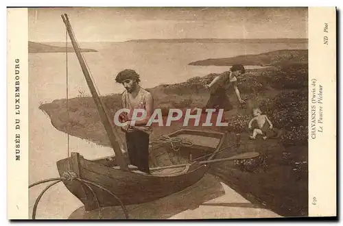 Cartes postales Musee Du Luxembourg Puvis de Chavannes Le pauvre pecheur