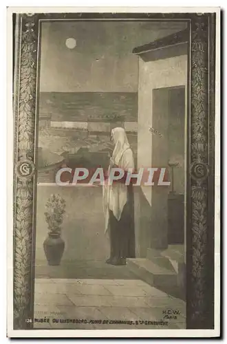 Cartes postales Musee Du Luxembourg Paris Puvis de Chavannes Ste Genevieve