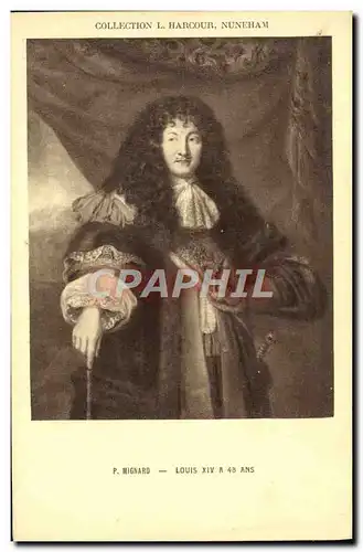 Ansichtskarte AK Collection L Harcour Nuneham Mignard Louis XIV a 48 ans