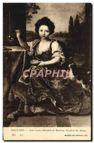 Cartes postales Musee De Versailles Mignard Anne louise Benedicte de Bourbon Duchesse de Maine