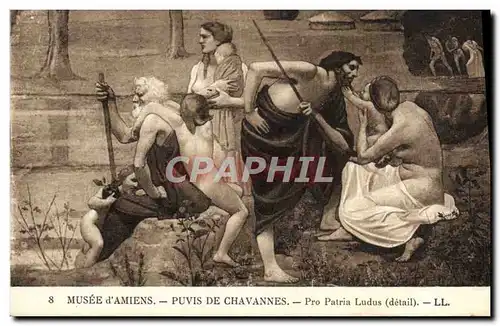 Ansichtskarte AK Musee d&#39Amiens Puvis De Chavannes Pro Patria Ludus detail