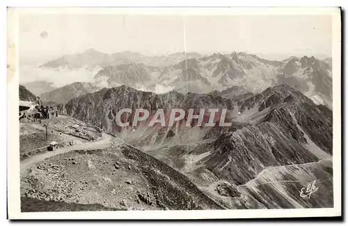 Cartes postales moderne pic du Midi Terminus de la nouvelle route Col et hotellerie de Sencours lac d&#39Oncet